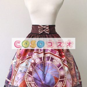 ロリータ服　スカート　レトロ　プリント柄　 ―Lolita0515