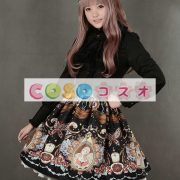 ロリータ服　スカート　レトロ　プリント柄　 ―Lolita0695