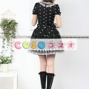 ロリータ服　ワンピース　ブラック　ショートスリーブ　ネックレス含まず ―Lolita0697