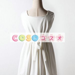 ロリィタジャンパースカート　スウィート　ポリエステル　プリント柄　フリル　パーティー　 ―Lolita0772