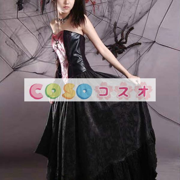 ロリータ服　スカート　ブラック　ゴシック　レース　結び　 ―Lolita0247 1