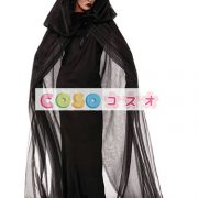 ハロウィン　バンパイア　ブラック　魔女　コスチュームコスプレ　女性用　合成繊維―festival-0068
