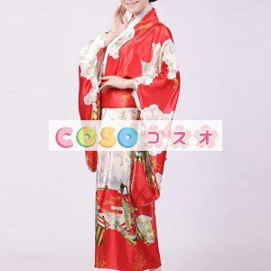 ハロウィングッズ　ジャパニーズ　女性用　大人用　レッド―festival-0105
