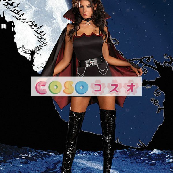 ハロウィン　バットウーマン　コスチューム　ブラック　バンパイア　コスチュームコスプレ―festival-0359 1