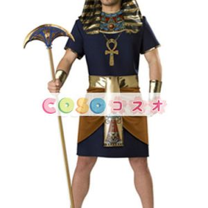 ハロウィン　エジプトキング　コスチューム　合成繊維　男性用　大人用―festival-0362