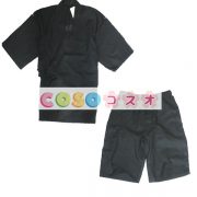 ハロウィングッズ　ジャパニーズ　男性用　大人用　ブラック―festival-0383