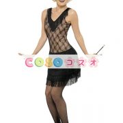 コスチューム衣装　女性用　合成繊維　大人用　ハロウィーン　ミニドレス　ブラック　―festival-0401