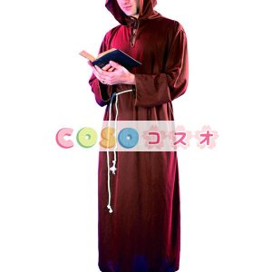 ハロウィングッズ　ダークレッド　男性用　宗教　大人用　合成繊維　トガ　ハロウィーン　―festival-0421