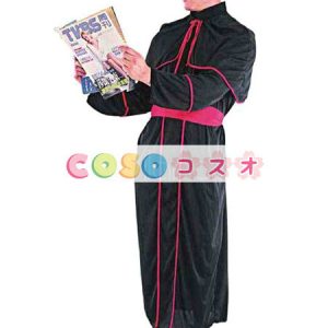 ハロウィングッズ　ブラック　男性用　宗教　大人用　合成繊維　帽子　ハロウィーン　―festival-0424