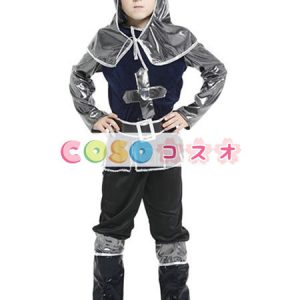 ハロウィングッズ　ブラック　男の子用　ローマン　子供用　ポリエステル　トップス　ハロウィーン　―festival-0452