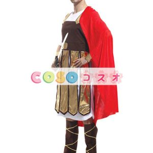 ハロウィングッズ　ゴールド　男性用　ローマン　大人用　ポリエステル　ハロウィーン　―festival-0453