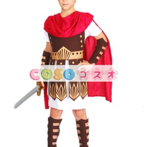 ハロウィン　ローマ戦士　国王　コスチューム　ゲーム・オブ・スローンズ　ブラウン　男の子　コスチュームコスプレ―festival-0467