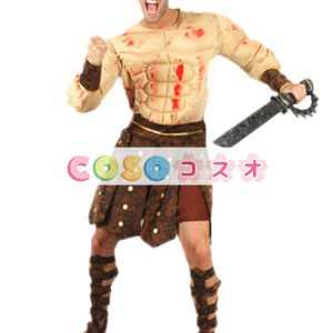 ハロウィン　ローマ戦士　筋肉　ゲーム・オブ・スローンズ　ブラウン　コスチュームコスプレ　男性用―festival-0468