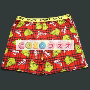 ハロウィングッズ　レッド　男性用　クリスマス　大人用　合成繊維　ショーツ　ショーツ　クリスマス　―festival-0497