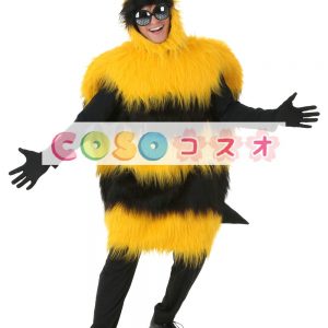 ハロウィングッズ　イエロー　男性用　大人用　合成繊維　ジャンプスーツ　セット　マルディグラ　―festival-0501
