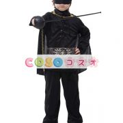 ハロウィングッズ　ブラック　ユニセックス　怪傑ゾロ　キッズ用　ポリエステル　パンツ　マルディグラ　―festival-0513