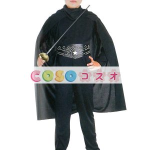 ハロウィングッズ　ブラック　男の子用　怪傑ゾロ　キッズ用　ポリエステル　アイパッチ　マルディグラ　―festival-0524