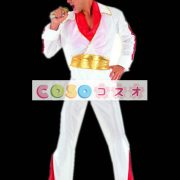 ハロウィン　エルビス・プレスリー　ホワイト　男性用　ダンスショー　コスチュームコスプレ―festival-0559