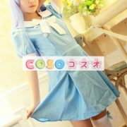 コスチューム衣装　童話　セクシー　ハロウィン　新作　不思議の国のアリス　ライトスカイブルー　大人用　女性用　―festival-0027