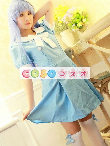 コスチューム衣装　童話　セクシー　ハロウィン　新作　不思議の国のアリス　ライトスカイブルー　大人用　女性用　―festival-0027 1