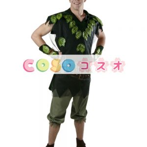 ハロウィングッズ　グリーン　男性用　大人用　合成繊維　パンツ　セット　マルディグラ　―festival-0504