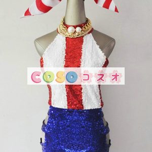 ホリデーコスチューム　ジャンプスーツ　独立記念日　アメリカ　レッド　シークインシークイン　祝日　女性用―festival-0600