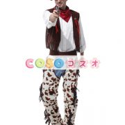 ハロウィングッズ　ブラウン　カウボーイ　男性用　大人用　ポリエステル　パンツ&トップス&帽子　ハロウィーン　―festival-0627