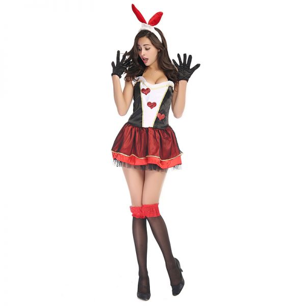 Bunny Costumes セクシー ハロウィン コスプレ衣装 ナイトクラブ 制服-Halloween-trw0725-0028 1