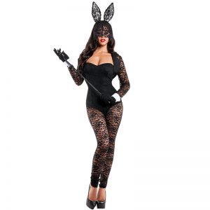 Bunny Costumes レース セクシー ハロウィン コスプレ衣装 ナイトクラブ 制服-Halloween-trw0725-0036