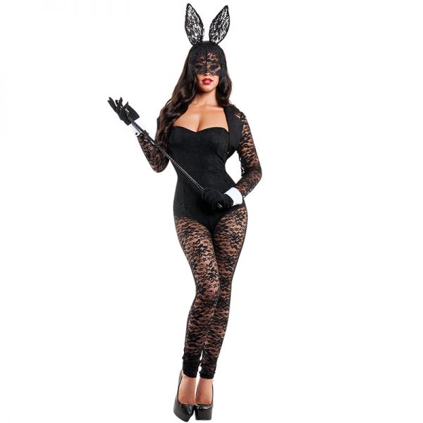 Bunny Costumes レース セクシー ハロウィン コスプレ衣装 ナイトクラブ 制服-Halloween-trw0725-0036 1