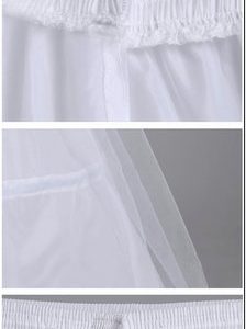 白の結婚式のペチコート ティアード チュール ポリエステル フレア ペチコート-Halloween-trw0725-0185