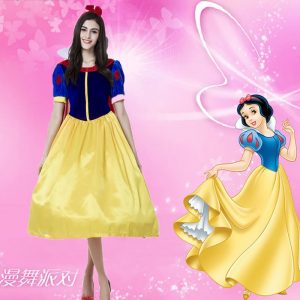 Snow White ディズニー ホワイト 雪プリンセス ハロウィン  ホワイト 豪華なセクシー白雪姫の衣装 コスプレ -Halloween-trw0725-0429