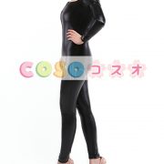 全身タイツ　メタリック　ブラック　コスチューム衣装　ユニセックス　大人用―taitsu-tights0768 2