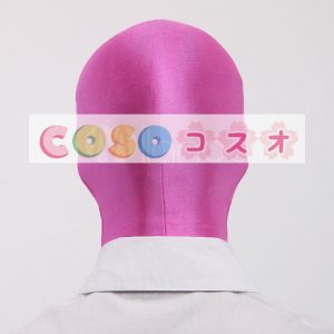 全身タイツアクセサリー　マスク　ピンク　単色　開口部がない　変装コスチューム　―taitsu-tights1255