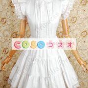 甘いの純粋な綿スタンド襟フリルの付いたロリータワン ピース ―Lolita0049 2