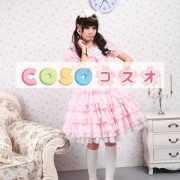 ロリータ服　ワンピース　ピンク　オーダーメイド可能　ショートスリーブ　 ―Lolita0174 2