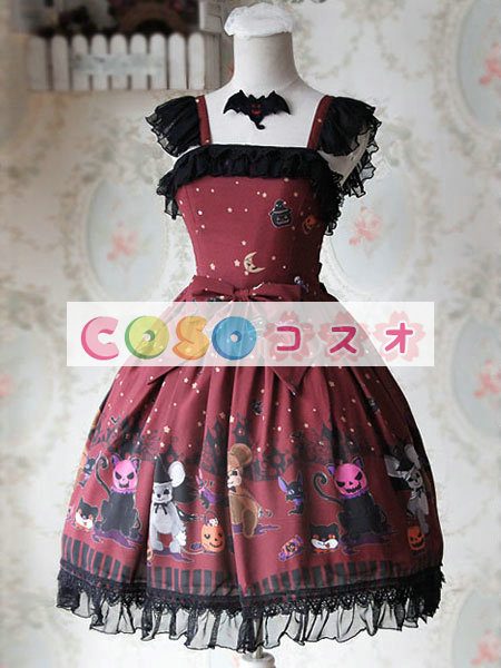 甘い弓シフォン カントリーロリータ ドレス ―Lolita0266