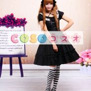 ロリータ服　ワンピース　ブラック　オーダーメイド可能　ショートスリーブ　 ―Lolita0392 2