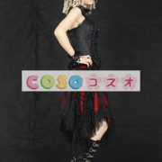 ロリータスカート　レッド＆ブラック　パンク　綿混紡　レース ―Lolita0421 2