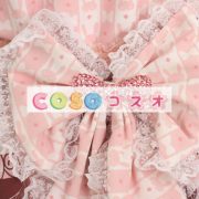 ロリータ服，ジャンパースカート　ピンク　リボン付き　レース付き　スィート ―Lolita0441 2