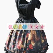 ロリータ服　ワンピース　ブラック　ショートスリーブ　 ―Lolita0457 2