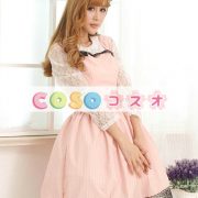 甘いピンク レース スクエア ネック ロリータ ジャンパー スカート ―Lolita0509 2