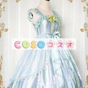 ロリータ服　ワンピース　ボディコン　ドレス　シルクライク　可愛い　ノースリーブ　リボン　カジュアル　 ―Lolita0529 2