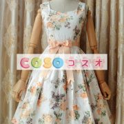 ロリータ服　ワンピース　チュニック　プリント柄　ジャガード織　可愛い　ノースリーブ　パーティー　 ―Lolita0564 2