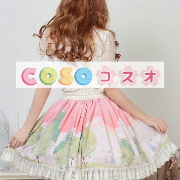 ロリータ服　スカート　レース切り替え　高品質 ―Lolita0577