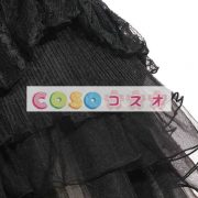 ロリータ服　スカート　ブラック　ゴシック　単色　レース　 ―Lolita0618 2