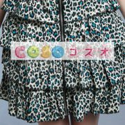 ロリータジャンパースカート，帽子付き　パンク　コットン　ヒョウ柄　ファスナー ―Lolita0687 2