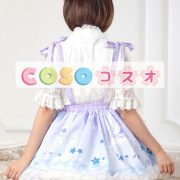 ロリータ服　スカート　スィート　ポリエステル　プリント　ブルー　カジュアル　 ―Lolita0004 2