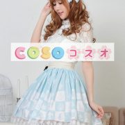 ロリータ服　スカート　ライトスカイブルー　レース切り替え　高品質 ―Lolita0451 2