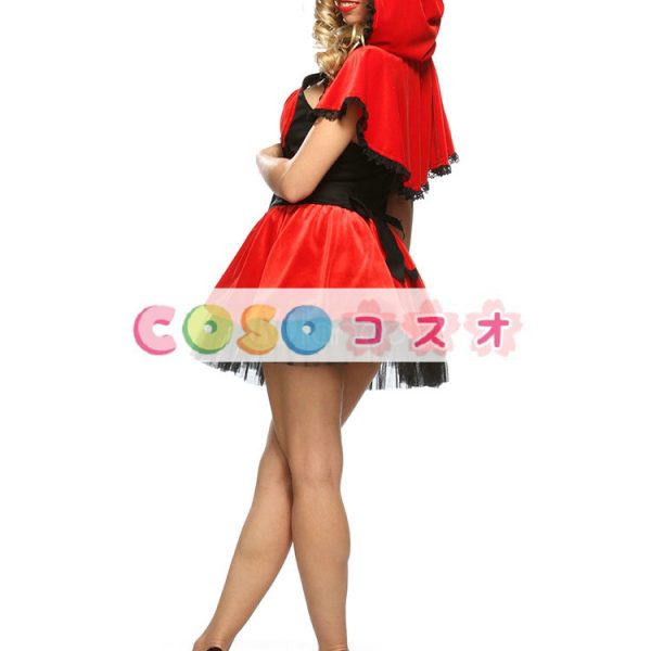 コスチューム衣装　童話　新作　ハロウィン　レッド　大人用　女性用　―festival-0111